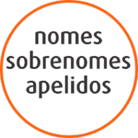 nomes, sobrenomes e apelidos
